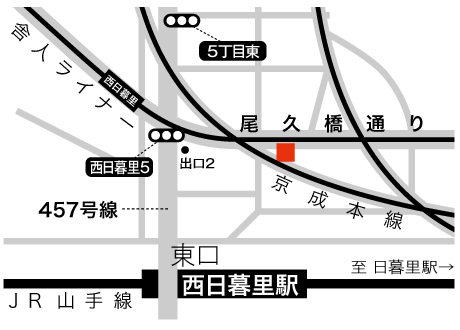 焼肉 次男坊・西一歩利点の地図